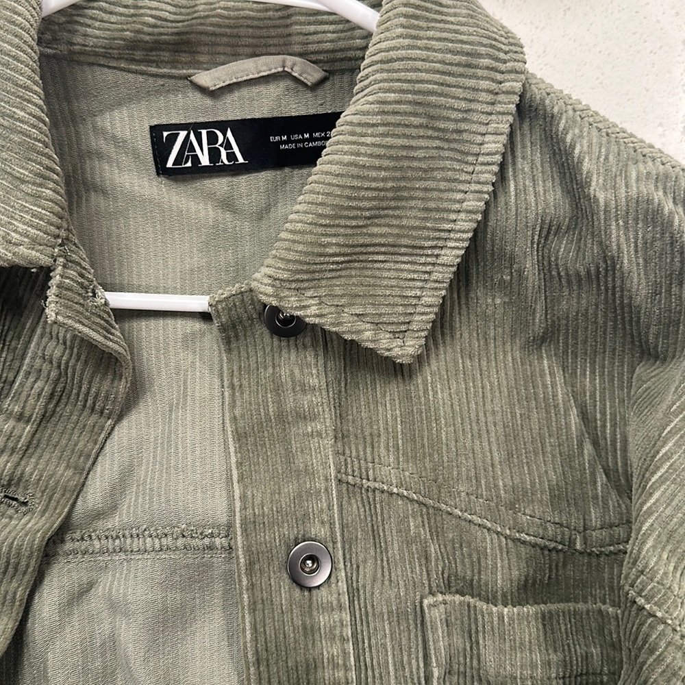 Green corduroy jacket